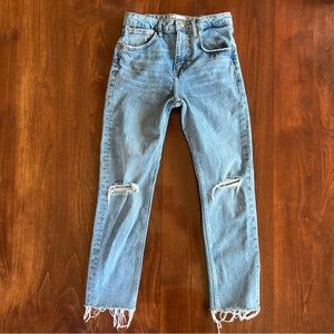 Zara Distressed Denim Jeans